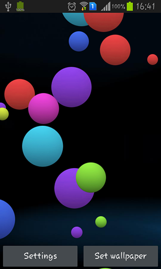 Fondos de pantalla animados a Colorful bubble para Android. Descarga gratuita fondos de pantalla animados Burbujas de colores.