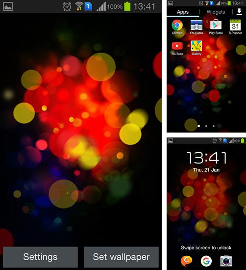 Kostenloses Android-Live Wallpaper Farbiges Neon. Vollversion der Android-apk-App Colorful neon für Tablets und Telefone.