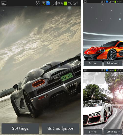 In addition to live wallpaper Mountains now for Android phones and tablets, you can also download Cool cars for free.