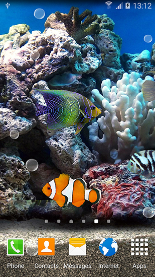 Descargar Coral fish 3D para Android gratis. El fondo de pantalla animados  Peces de corales 3D en Android.