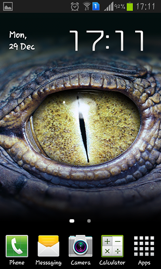 Crocodile eyes - безкоштовно скачати живі шпалери на Андроїд телефон або планшет.