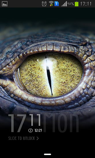 Screenshots of the Crocodile eyes for Android tablet, phone.