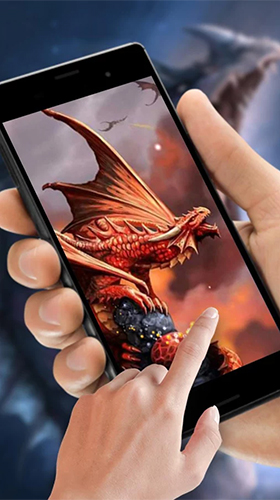 Papeis de parede animados Dragão misterioso para Android. Papeis de parede animados Cryptic dragon para download gratuito.