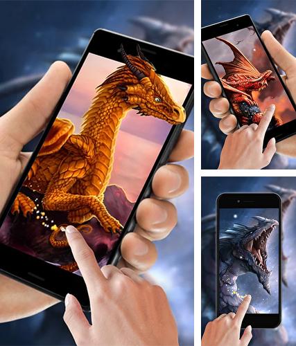 Kostenloses Android-Live Wallpaper Kryptischer Drache. Vollversion der Android-apk-App Cryptic dragon für Tablets und Telefone.