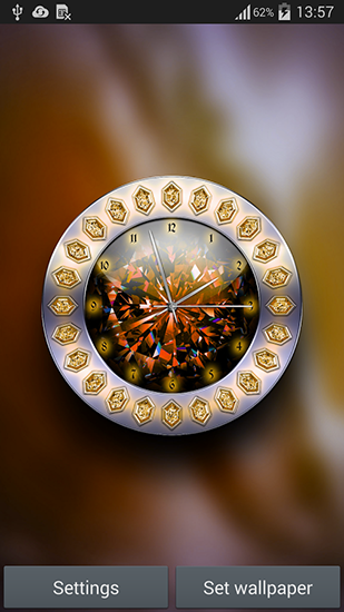 Screenshots of the Crystal clock for Android tablet, phone.