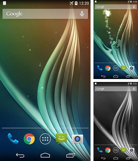 Además de fondo de pantalla animados Relojes de diseño para teléfonos y tabletas Android, también puedes descargarte gratis Curve.