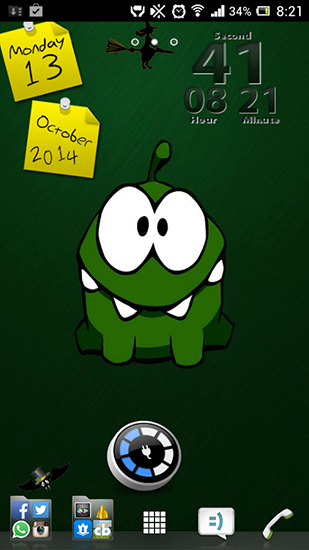 Kostenloses Android-Live Wallpaper Cut the Rope. Vollversion der Android-apk-App Cut the rope für Tablets und Telefone.