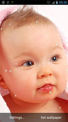 Papeis de parede animados Bebê fofo para Android. Papeis de parede animados Cute baby para download gratuito.