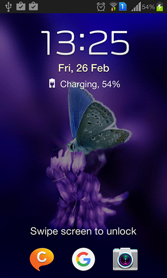 Screenshots do Borboleta bonita para tablet e celular Android.