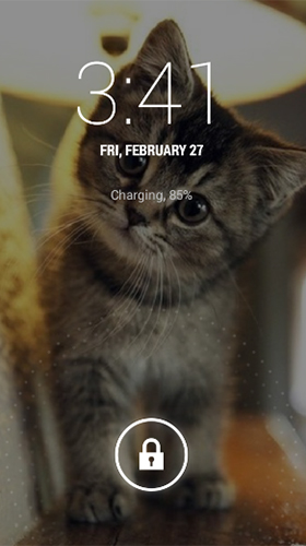 Screenshots do Gato fofo para tablet e celular Android.