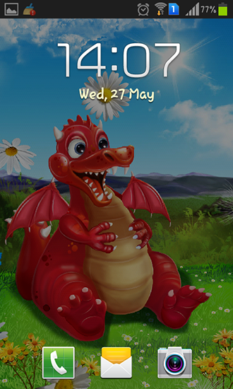 Screenshots do Dragão bonito para tablet e celular Android.
