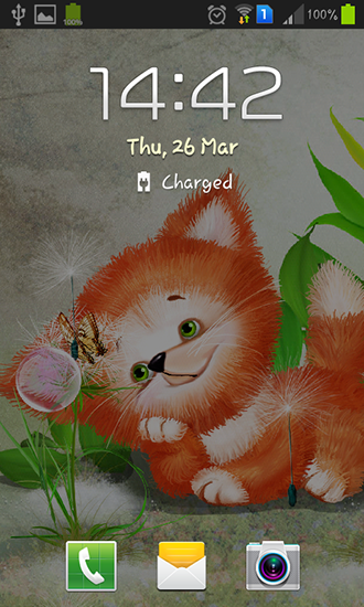 Скриншот Cute foxy. Скачать живые обои на Андроид планшеты и телефоны.