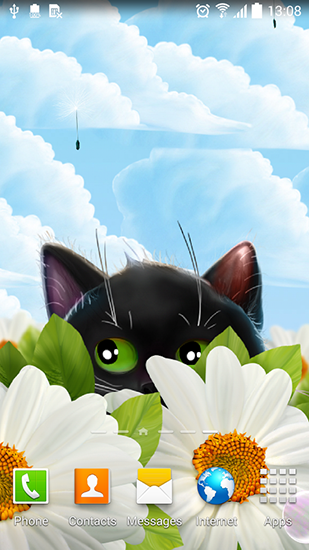 Fondos de pantalla animados a Cute kitten para Android. Descarga gratuita fondos de pantalla animados Gatito lindo.