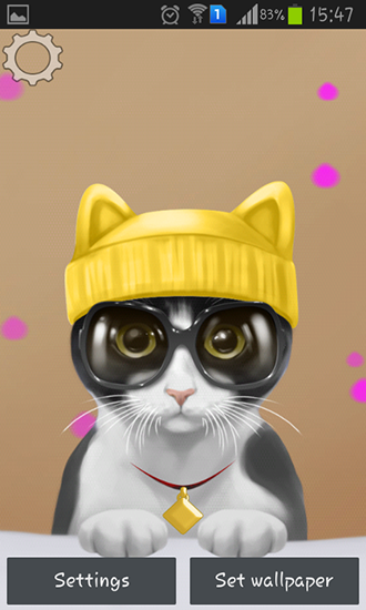 Capturas de pantalla de Cute kitty para tabletas y teléfonos Android.