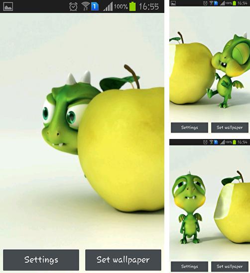 En plus du fond d'écran Romantique pour téléphones et tablettes Android, vous pouvez aussi télécharger gratuitement Petit dragon sympa, Cute little dragon.