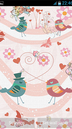Cute love für Android spielen. Live Wallpaper Süße Liebe kostenloser Download.