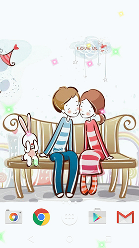 Screenshots of the Cute lovers for Android tablet, phone.