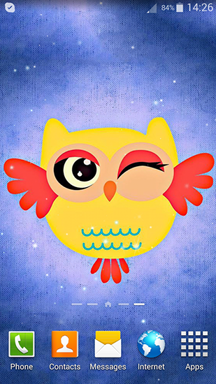 Cute owl - бесплатно скачать живые обои на Андроид телефон или планшет.