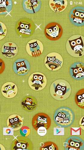 Скриншот Cute owl by Free Wallpapers and Backgrounds. Скачать живые обои на Андроид планшеты и телефоны.