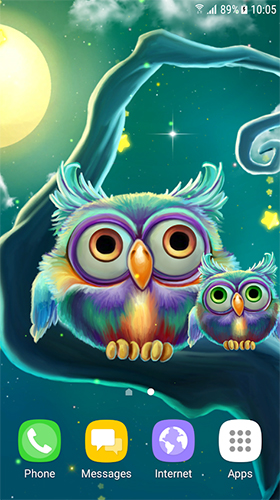 Télécharger le fond d'écran animé gratuit Hiboux sympas. Obtenir la version complète app apk Android Cute owls pour tablette et téléphone.