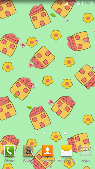 Screenshots of the Cute patterns for Android tablet, phone.