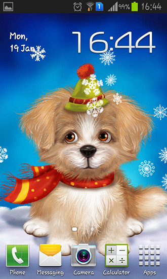 Cute puppy - бесплатно скачать живые обои на Андроид телефон или планшет.
