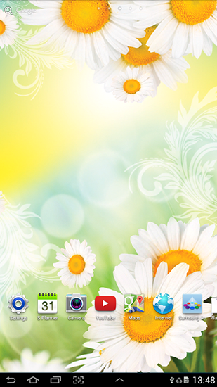 Скриншот Daisies by Live wallpapers. Скачать живые обои на Андроид планшеты и телефоны.