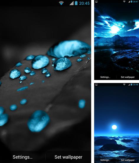 In addition to live wallpaper Fluffy Sushi for Android phones and tablets, you can also download Dark blue for free.