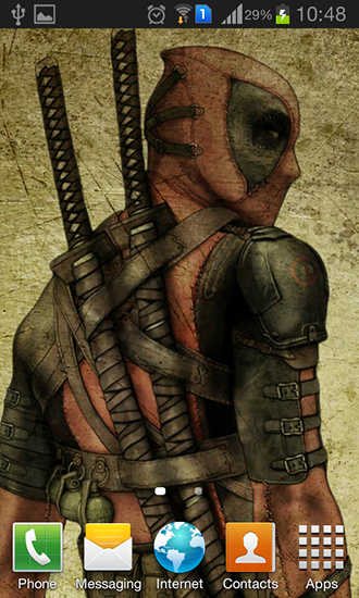 Screenshots of the Deadpool for Android tablet, phone.