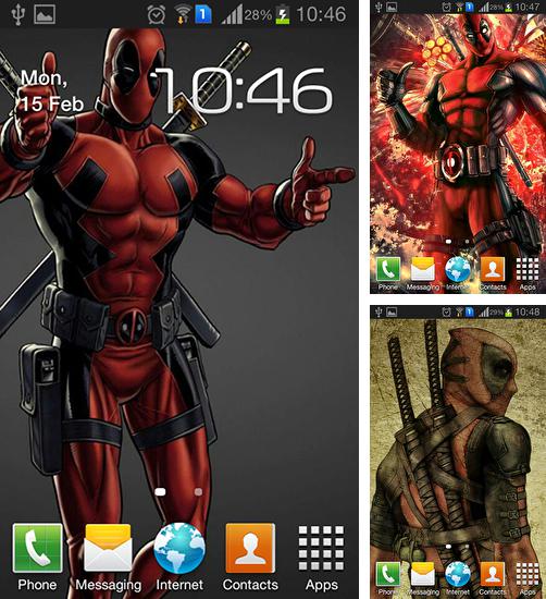 Zusätzlich zum Live Wallpaper Animierter Regen für Android Mobiltelefone und Tablets, können Sie auch Deadpool, Deadpool kostenlos herunterladen.