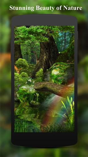 Deer and nature 3D - безкоштовно скачати живі шпалери на Андроїд телефон або планшет.