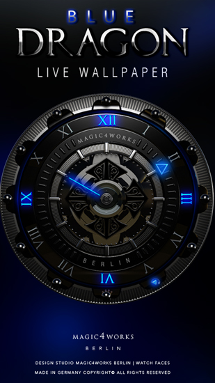 Screenshots of the Designer Clock for Android tablet, phone.