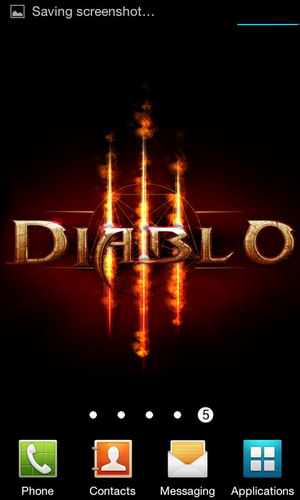 Screenshots of the Diablo 3: Fire for Android tablet, phone.