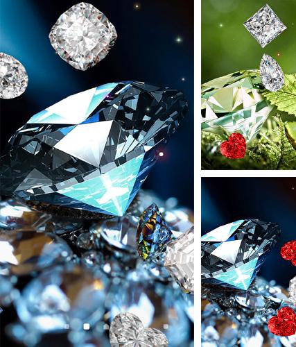 Zusätzlich zum Live Wallpaper Blaue Flamme für Android Mobiltelefone und Tablets, können Sie auch Diamonds by Amax LWPS, Diamanten kostenlos herunterladen.