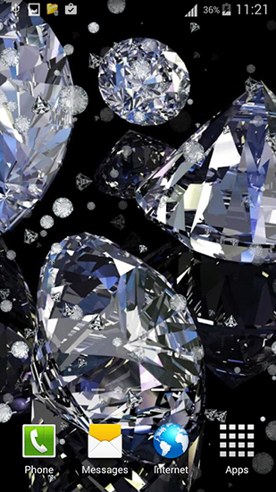 Diamonds for girls - бесплатно скачать живые обои на Андроид телефон или планшет.
