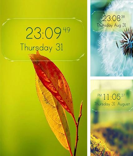 Kostenloses Android-Live Wallpaper Digitale Uhr. Vollversion der Android-apk-App Digital clock für Tablets und Telefone.