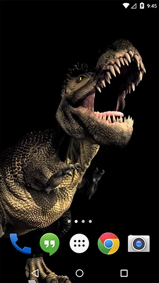 Скриншот Dino T-Rex 3D. Скачать живые обои на Андроид планшеты и телефоны.