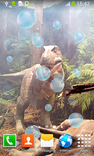 Écrans de Dinosaur pour tablette et téléphone Android.