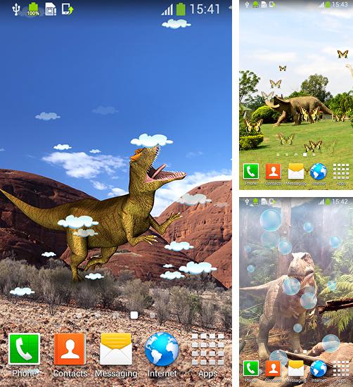 Zusätzlich zum Live Wallpaper Funkelnde Diamanten für Android Mobiltelefone und Tablets, können Sie auch Dinosaur, Dinosaurier kostenlos herunterladen.