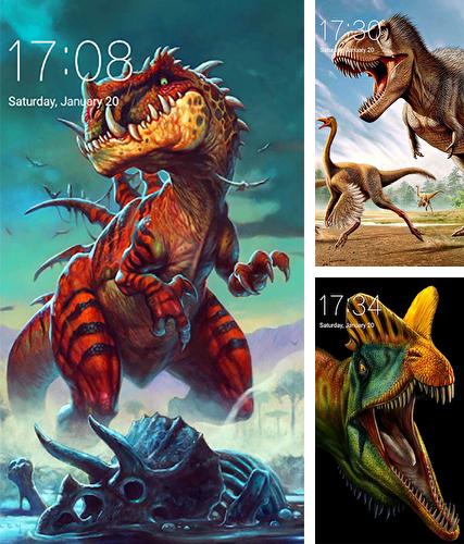 Kostenloses Android-Live Wallpaper Dinosaurier. Vollversion der Android-apk-App Dinosaur by Niceforapps für Tablets und Telefone.