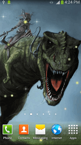Dinosaurs by Dream World HD Live Wallpapers für Android spielen. Live Wallpaper Dinosaurier kostenloser Download.