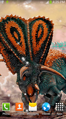 Écrans de Dinosaurs by Dream World HD Live Wallpapers pour tablette et téléphone Android.