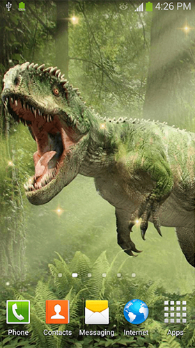 Dinosaurs by Dream World HD Live Wallpapers - скріншот живих шпалер для Android.