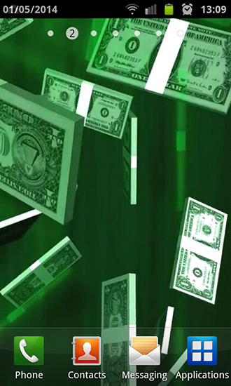Dollar rain - скачати безкоштовно живі шпалери для Андроїд на робочий стіл.
