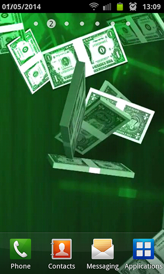 Screenshots of the Dollar rain for Android tablet, phone.