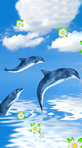 Téléchargement gratuit de Dolphins by Latest Live Wallpapers pour Android.