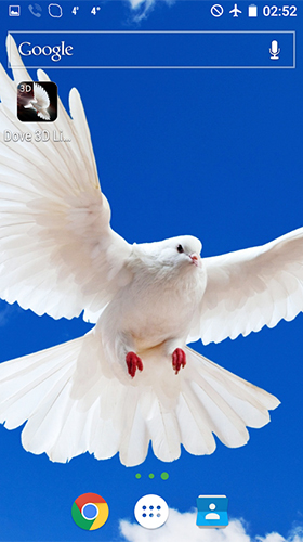 Dove 3D - бесплатно скачать живые обои на Андроид телефон или планшет.