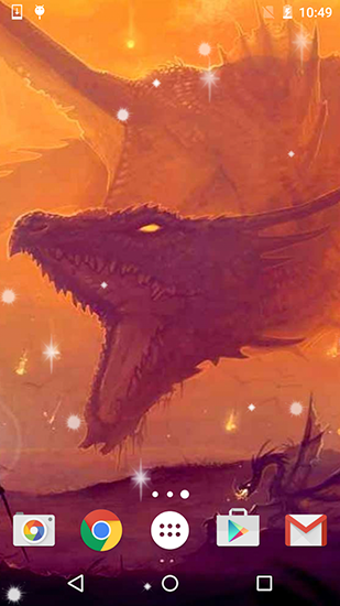 Dragons - скріншот живих шпалер для Android.