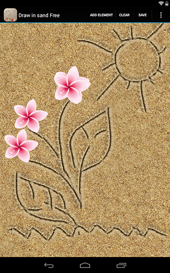 Draw in sand für Android spielen. Live Wallpaper Zeichnen im Sand kostenloser Download.