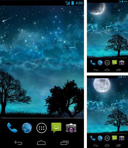 Kostenloses Android-Live Wallpaper Traumhafte Nacht. Vollversion der Android-apk-App Dream night für Tablets und Telefone.